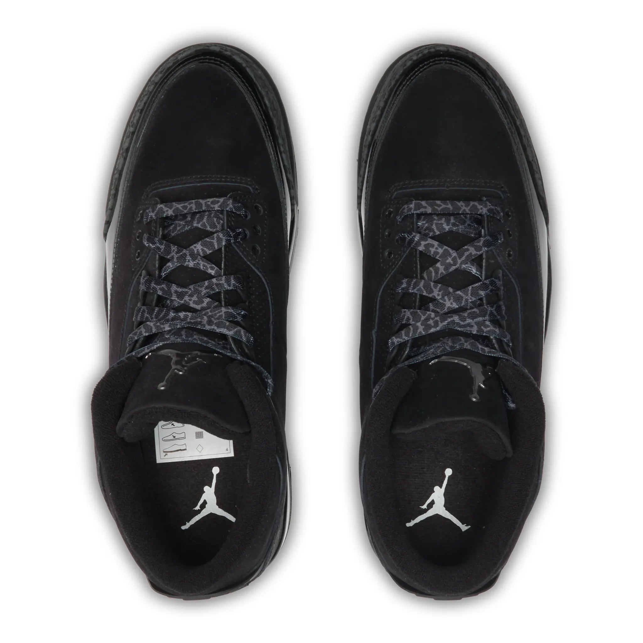Upper View of Preloved - Air Jordan 3 Retro Black Cat (2025) CT8532-001